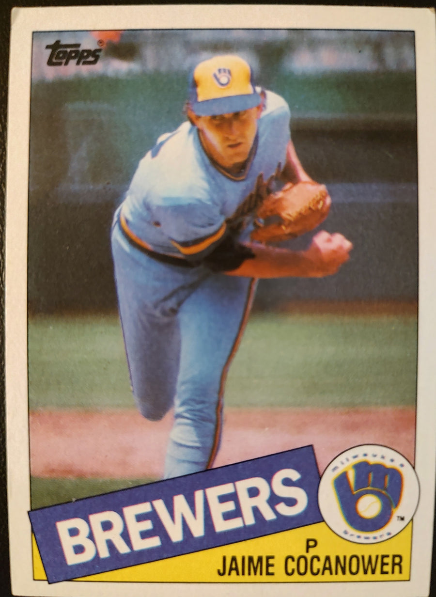 Jaime Cocanower #576 1985 Topps Baseball Card