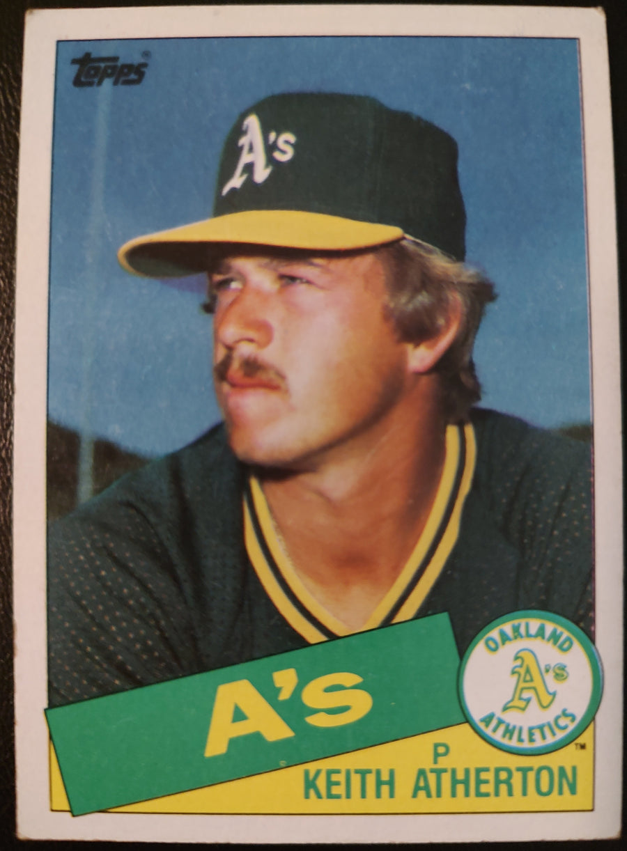 Keith Atherton #166 1985 Topps Baseball Card