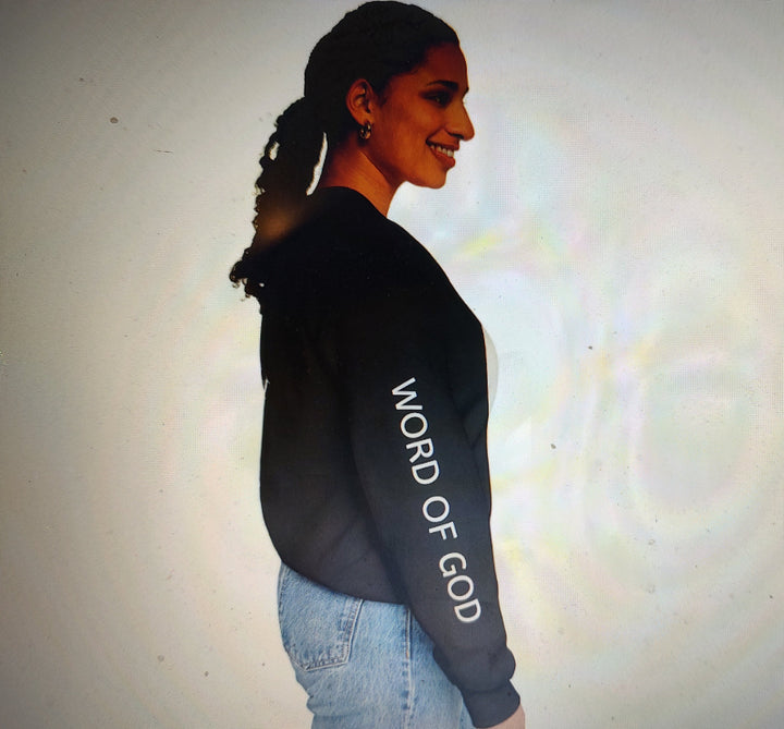 Knight Shield Crewneck Sweatshirt — "Protectors of the Word" Christian Armor Design