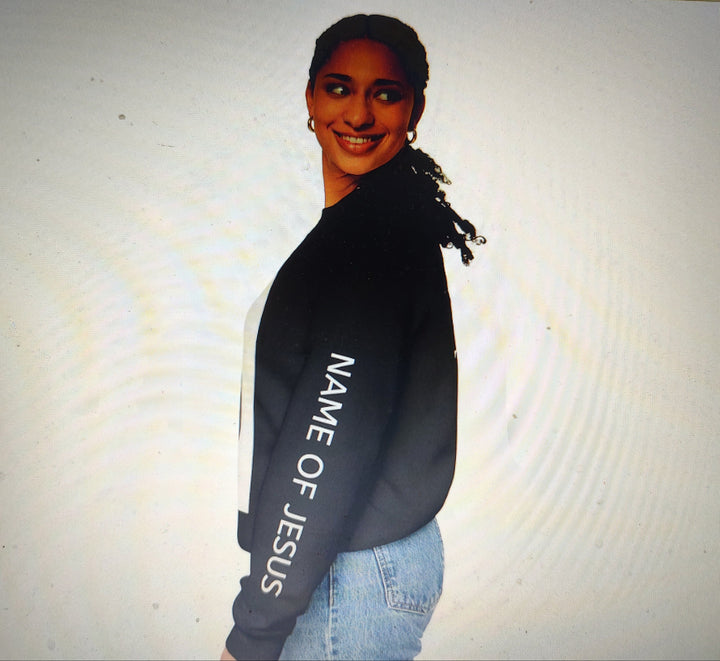 Knight Shield Crewneck Sweatshirt — "Protectors of the Word" Christian Armor Design