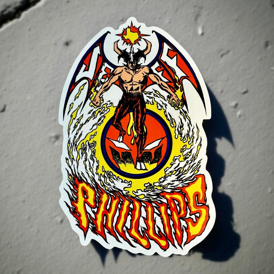 Jeff Phillips Devilman BIG BBC Sticker 5"