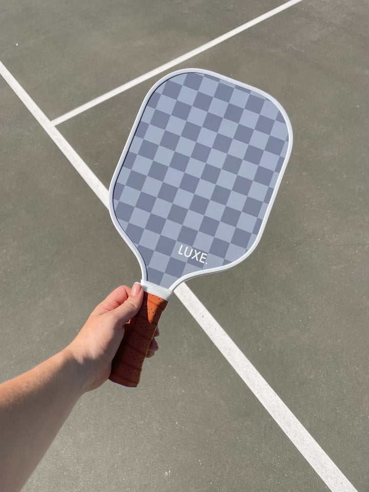 Blue Checker Pickleball Paddle