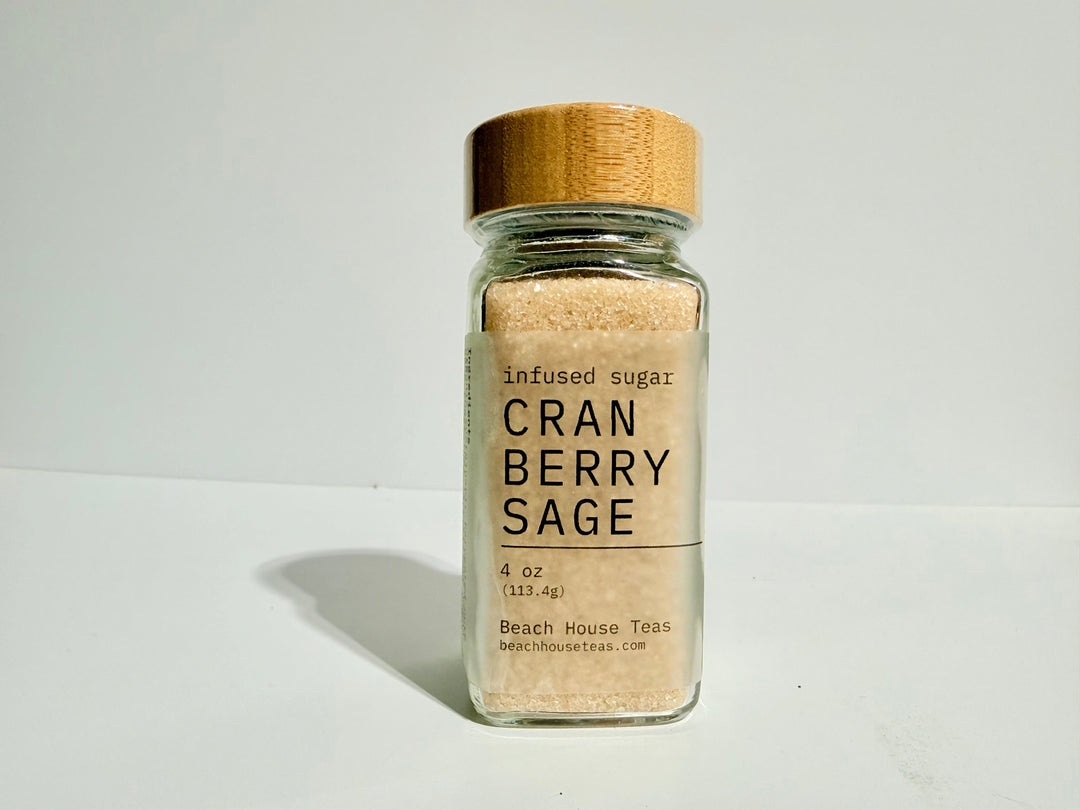 Cranberry Sage Infused Artisan Culinary Sugar