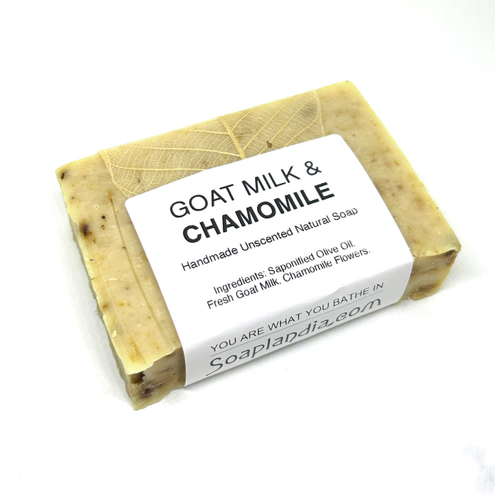 Goat Milk and Olive Oil Bar Soap with Chamomile, Unscented
