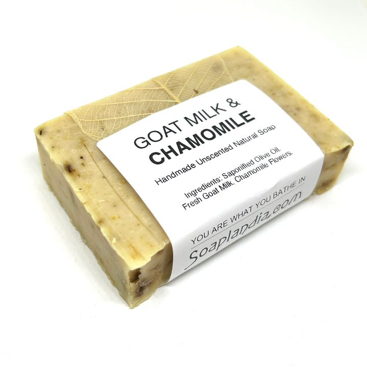 Goat Milk and Olive Oil Bar Soap with Chamomile, Unscented