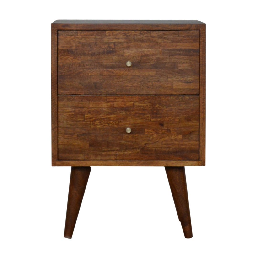 Mixed Chestnut Nightstand