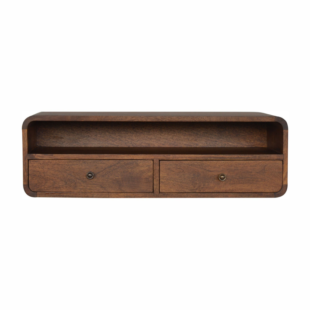 Floating Chestnut Open Console Photo 2