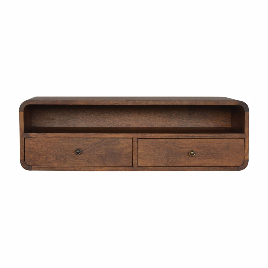 Floating Chestnut Open Console