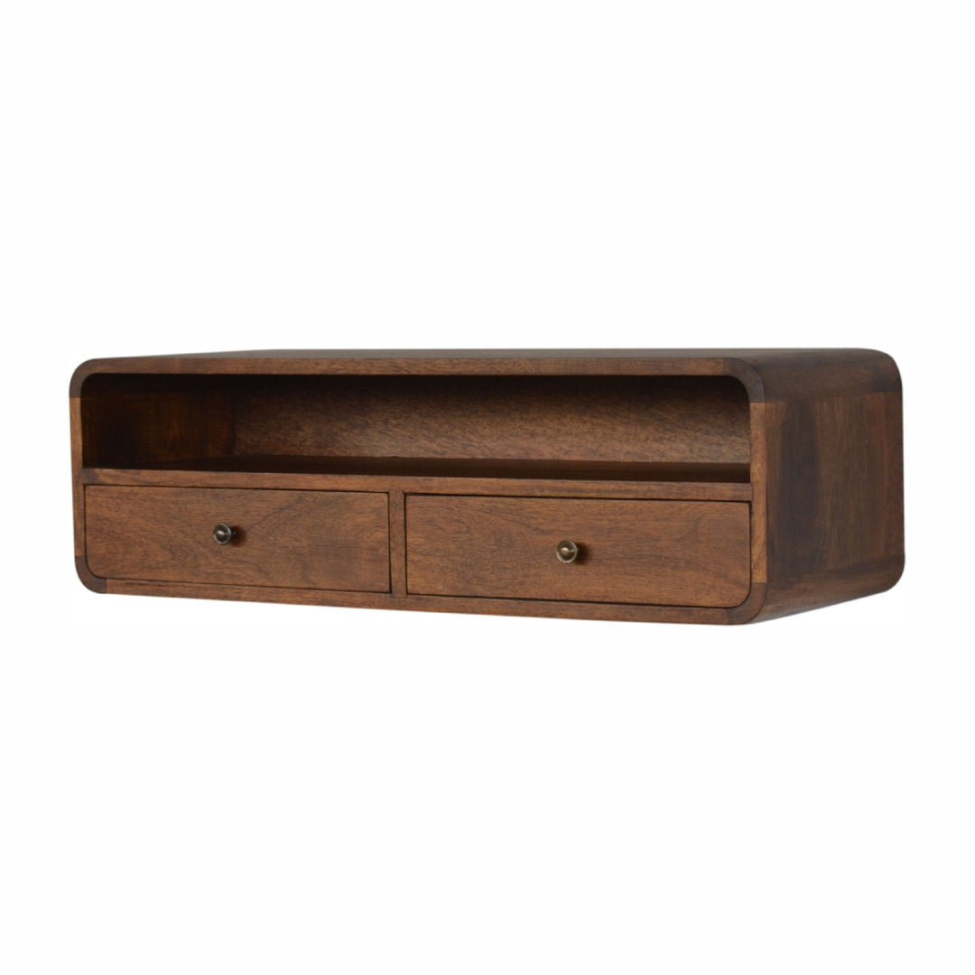 Floating Chestnut Open Console Photo 3