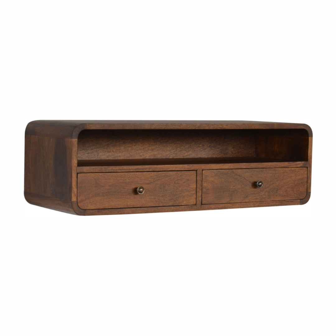 Floating Chestnut Open Console Photo 4