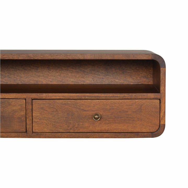 Floating Chestnut Open Console Photo 6