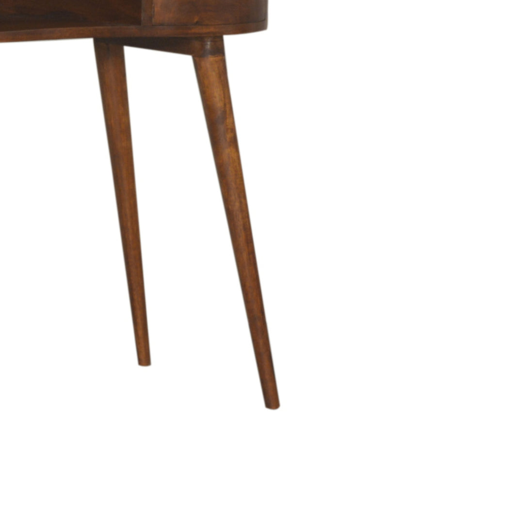 Chestnut Rounded Writing Desk Photo 7