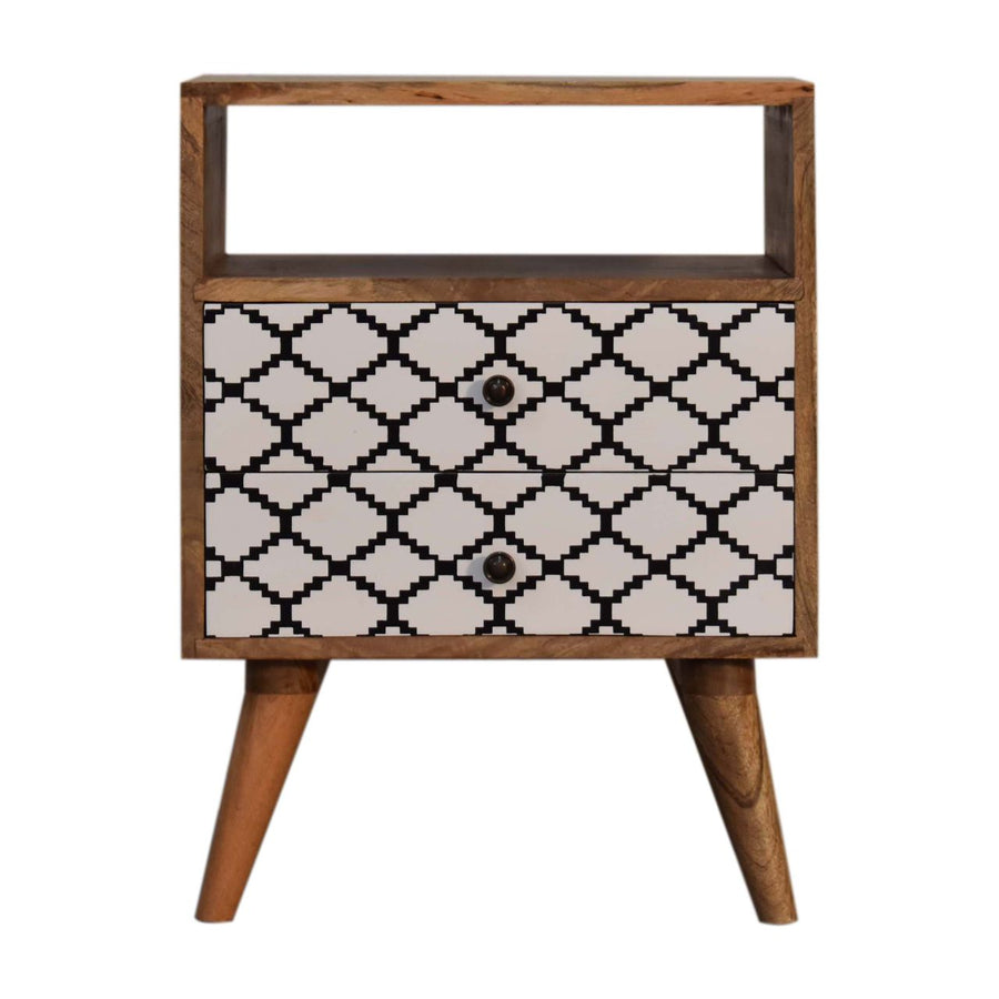 Stella Nightstand with Open Slot