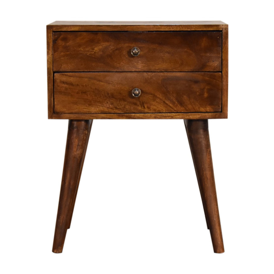 Chestnut Modern Solid Wood Nightstand