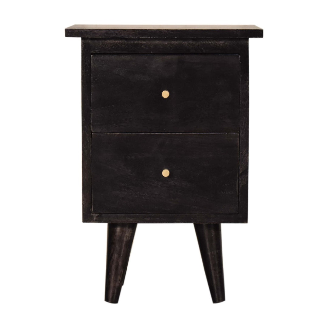 Black Hand Painted Nightstand