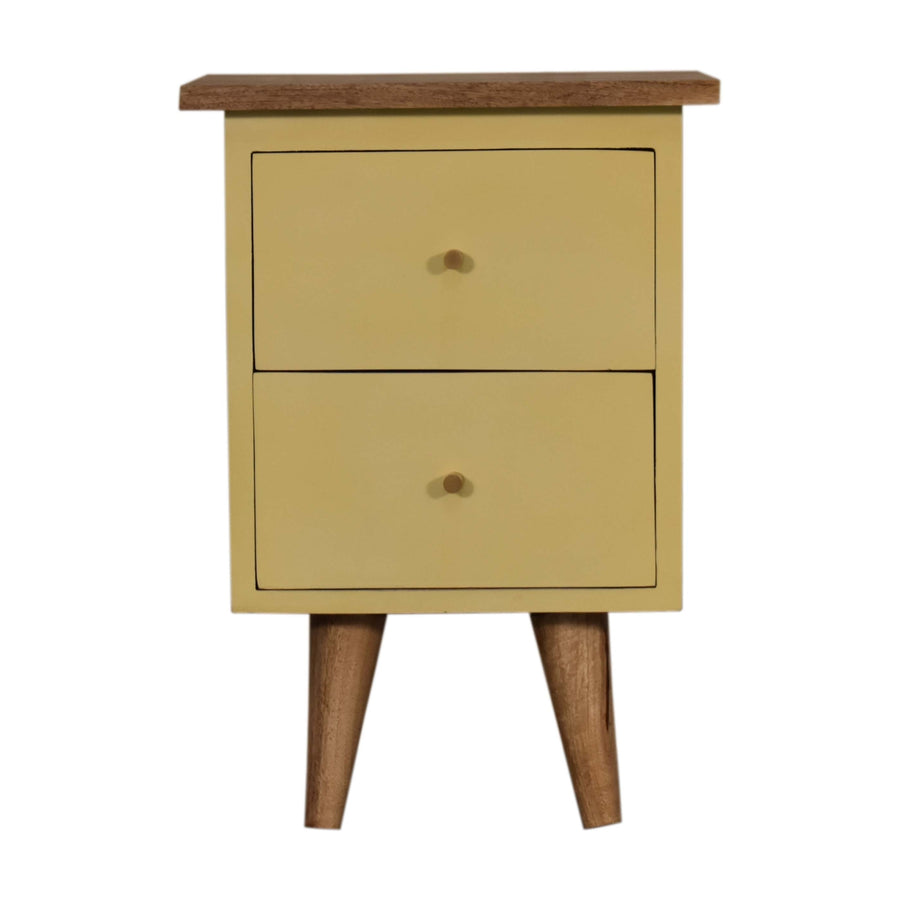 Yellow Hand Painted Nightstand