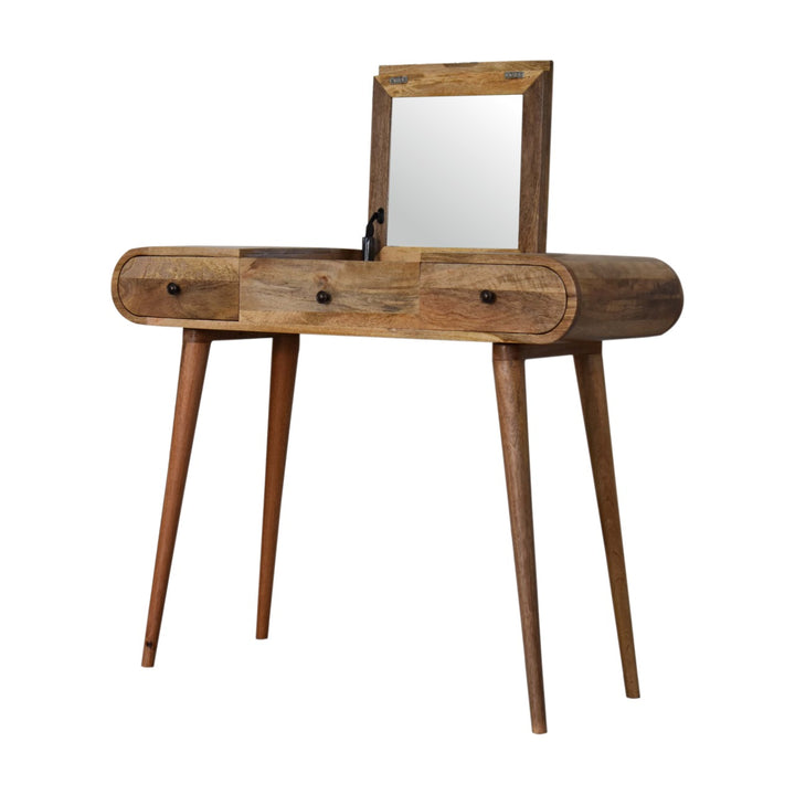 Oak-ish Round Dressing Table Photo 7