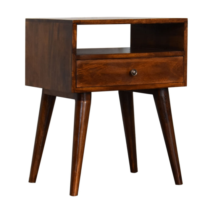 Modern Chestnut Solid Wood Nightstand Photo 4