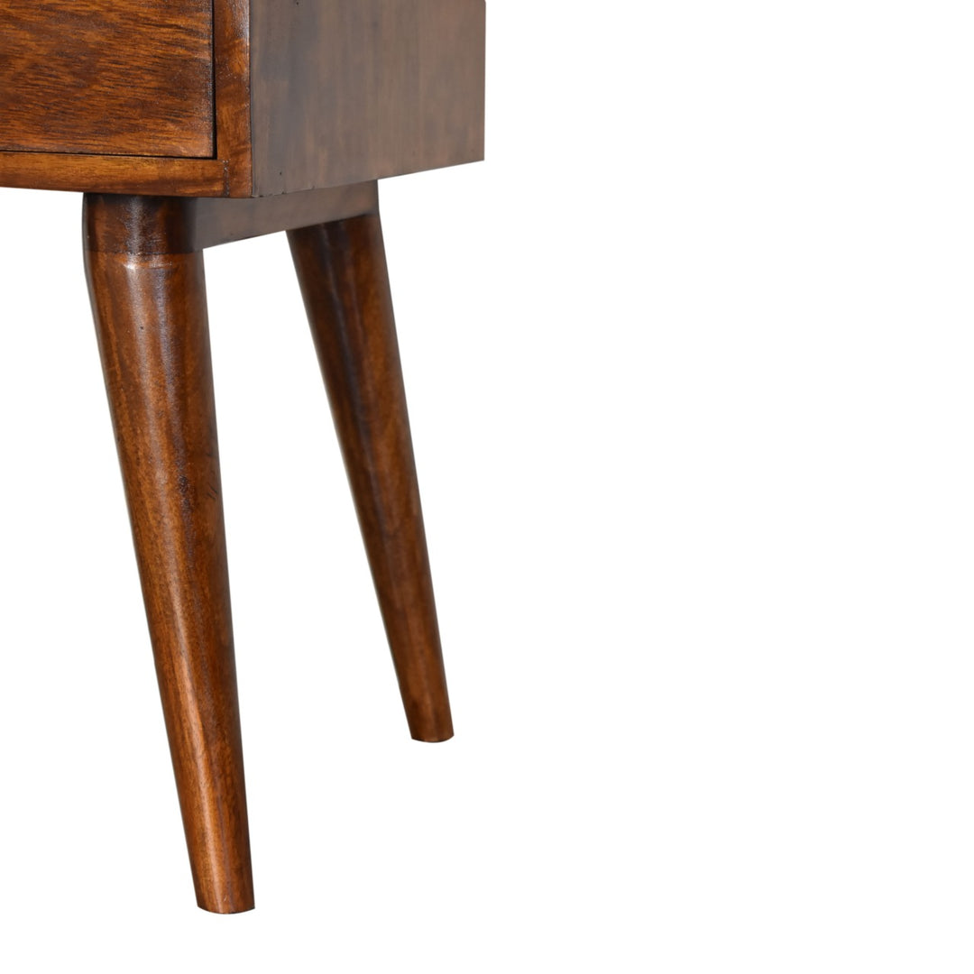 Modern Chestnut Solid Wood Nightstand Photo 8