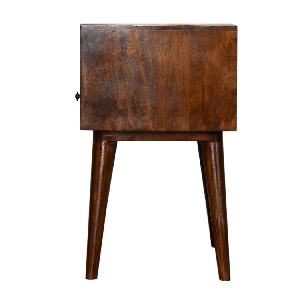 Modern Chestnut Solid Wood Nightstand Photo 9