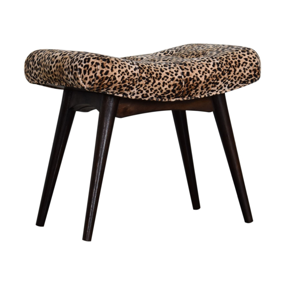 Leopard Print Curved Bench Photo 3