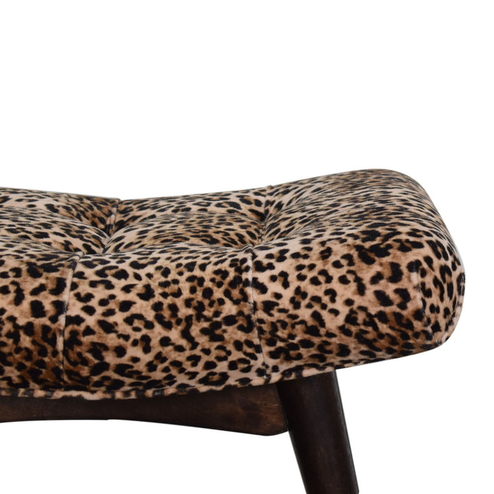 Leopard Print Curved Bench Photo 4