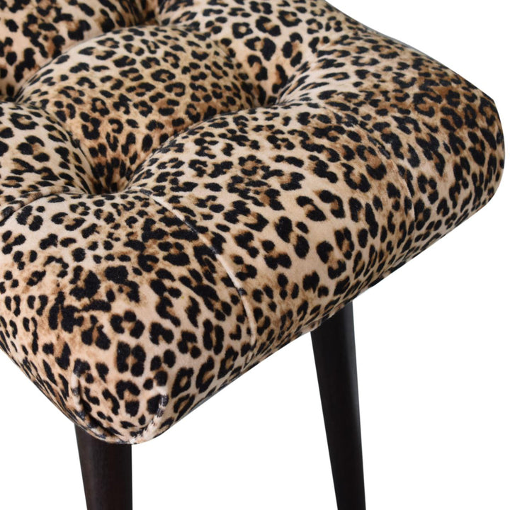 Leopard Print Curved Bench Photo 5