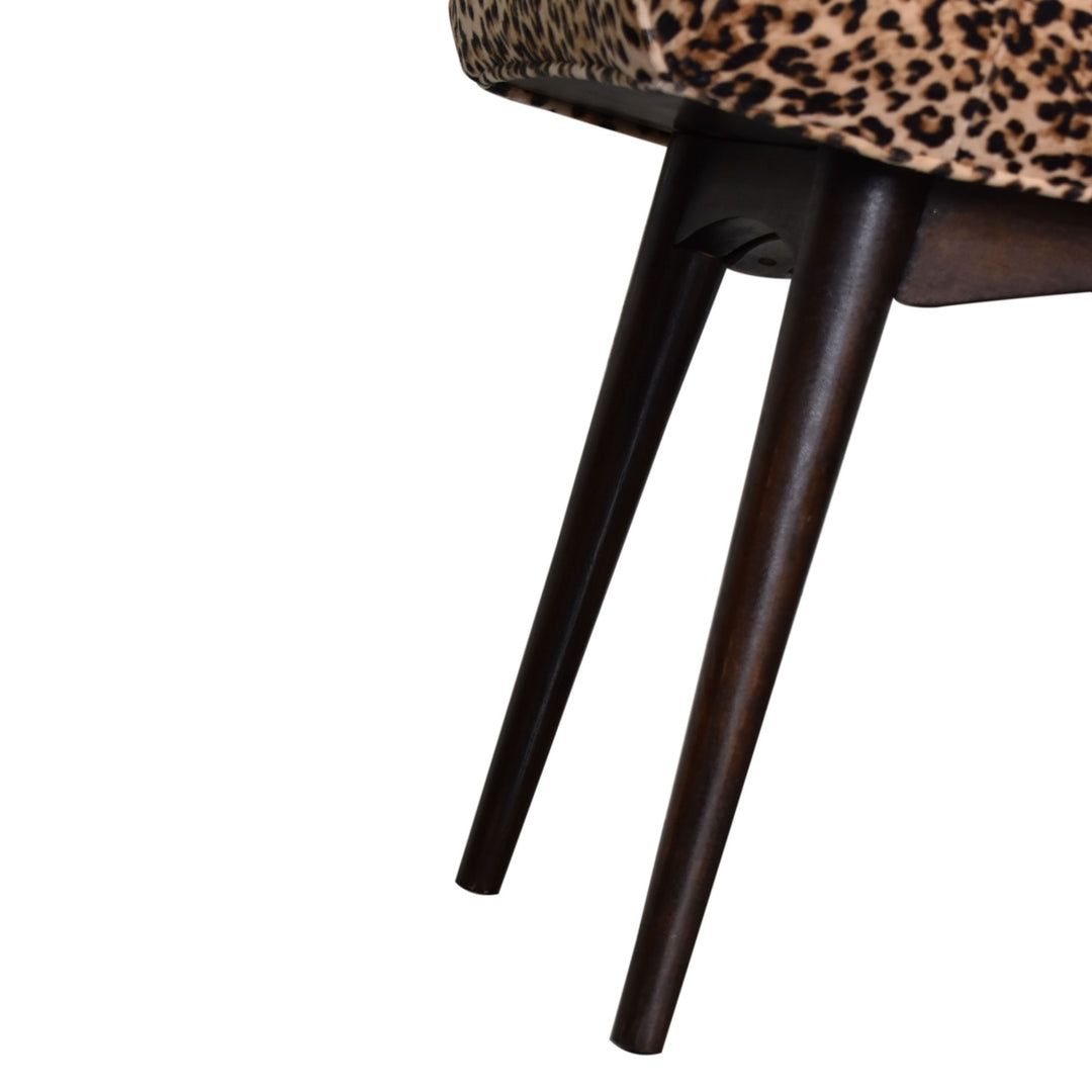 Leopard Print Curved Bench Photo 7