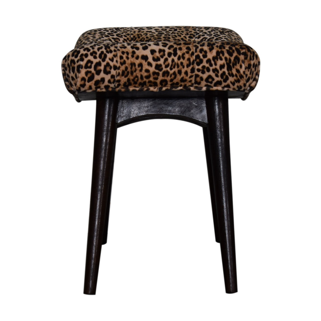 Leopard Print Curved Bench Photo 8