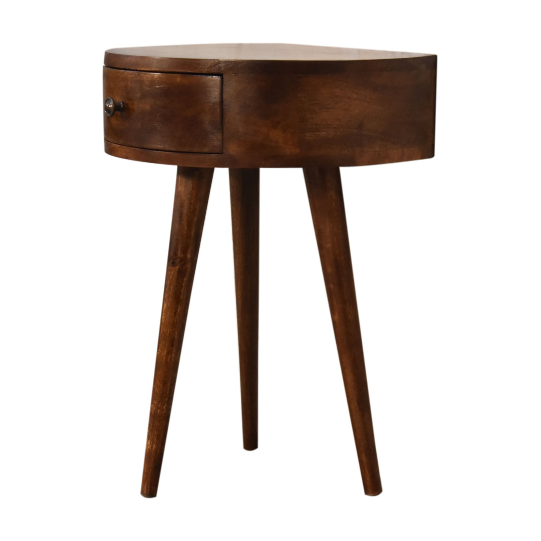 Chestnut Semi Circle Nightstand Photo 2