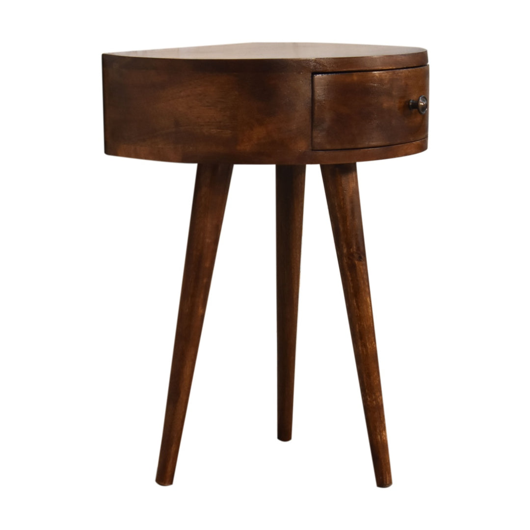 Chestnut Semi Circle Nightstand Photo 3