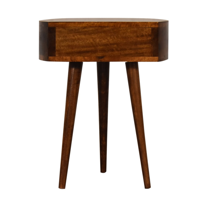 Chestnut Semi Circle Nightstand Photo 9