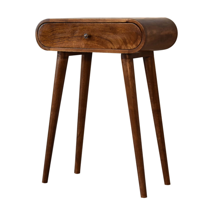 Mini Round Chestnut Console Photo 3