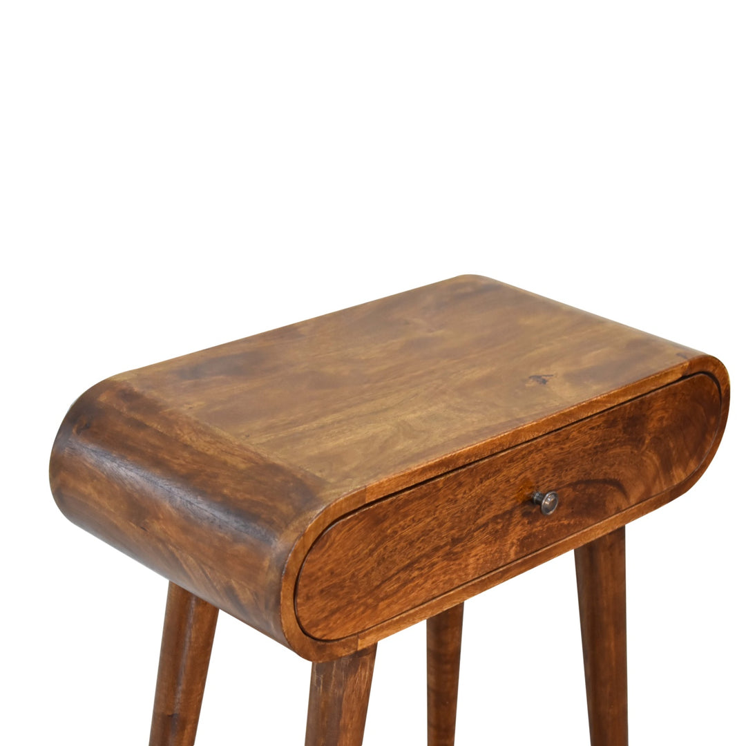 Mini Round Chestnut Console Photo 6