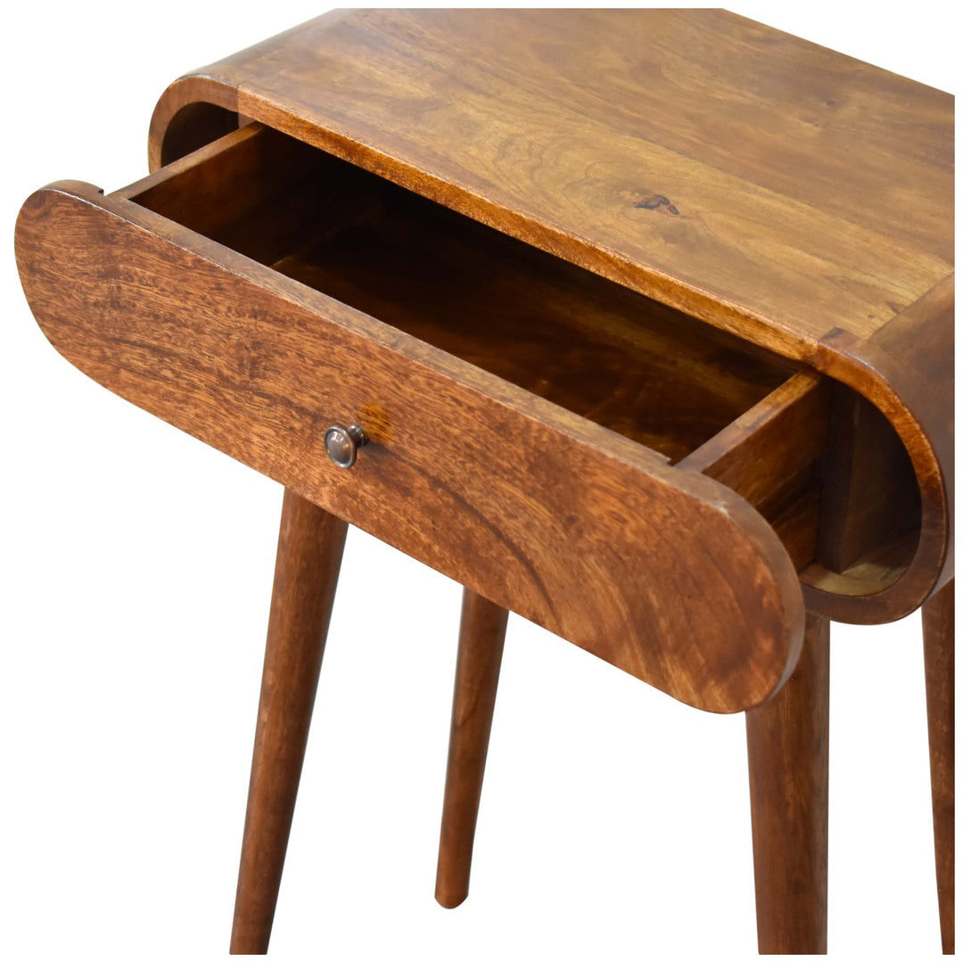 Mini Round Chestnut Console Photo 7