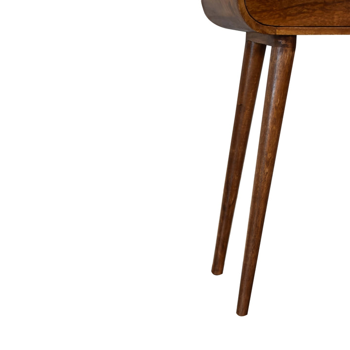 Mini Round Chestnut Console Photo 8