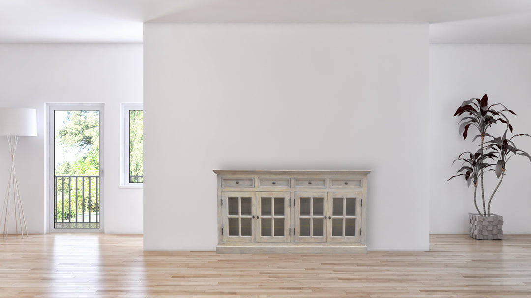 Stone Acid Wash Glazed Sideboard Photo 11