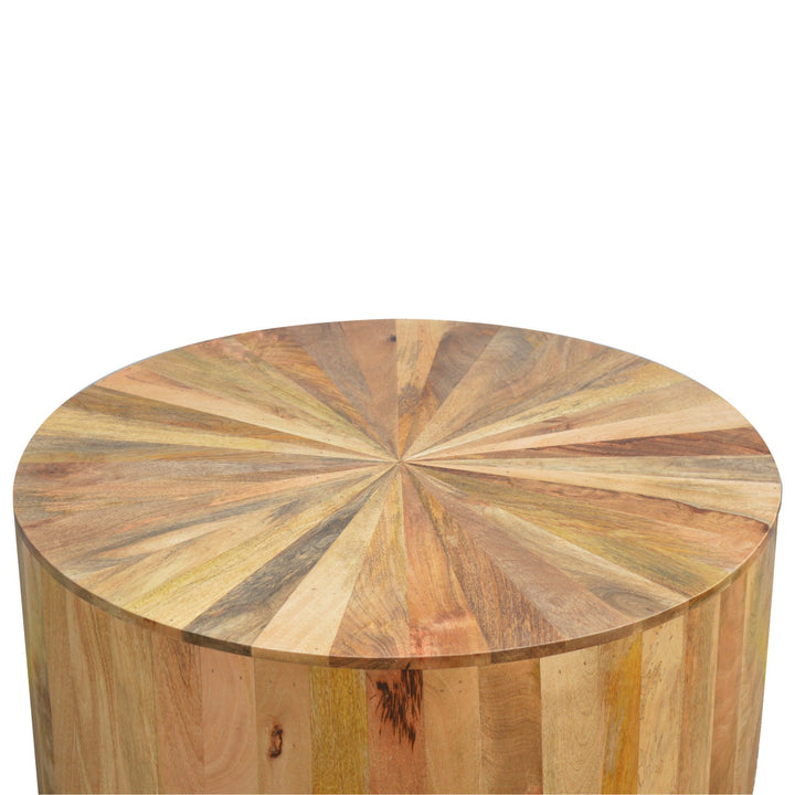 Round Wooden Coffee Table Photo 2