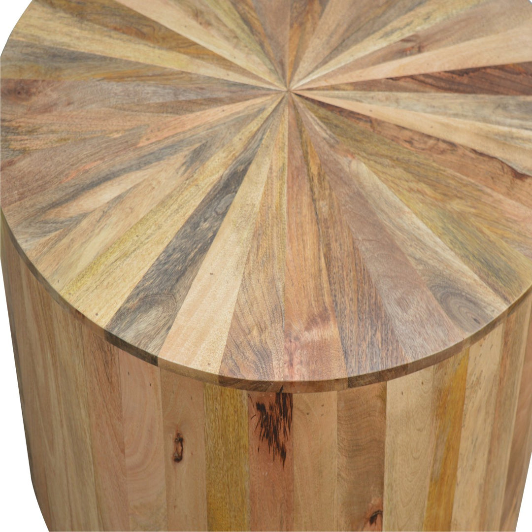 Round Wooden Coffee Table Photo 3