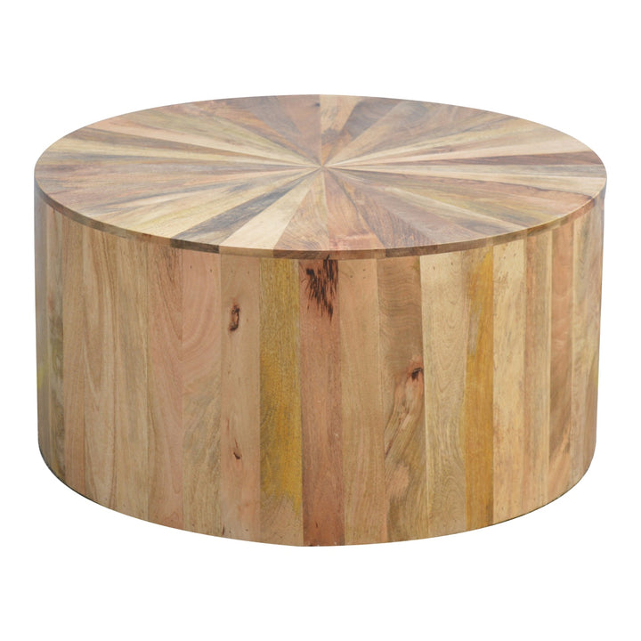 Round Wooden Coffee Table Photo 4