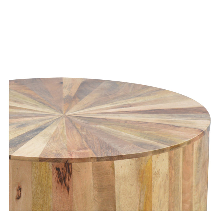 Round Wooden Coffee Table Photo 6