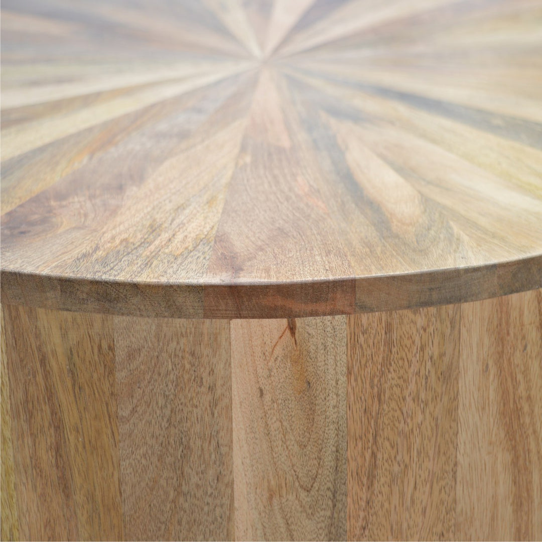 Round Wooden Coffee Table Photo 7