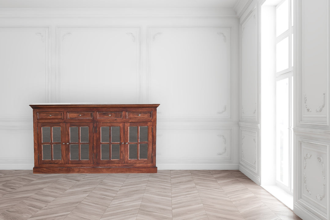 Large Cherry Glazed Sideboard Photo 11