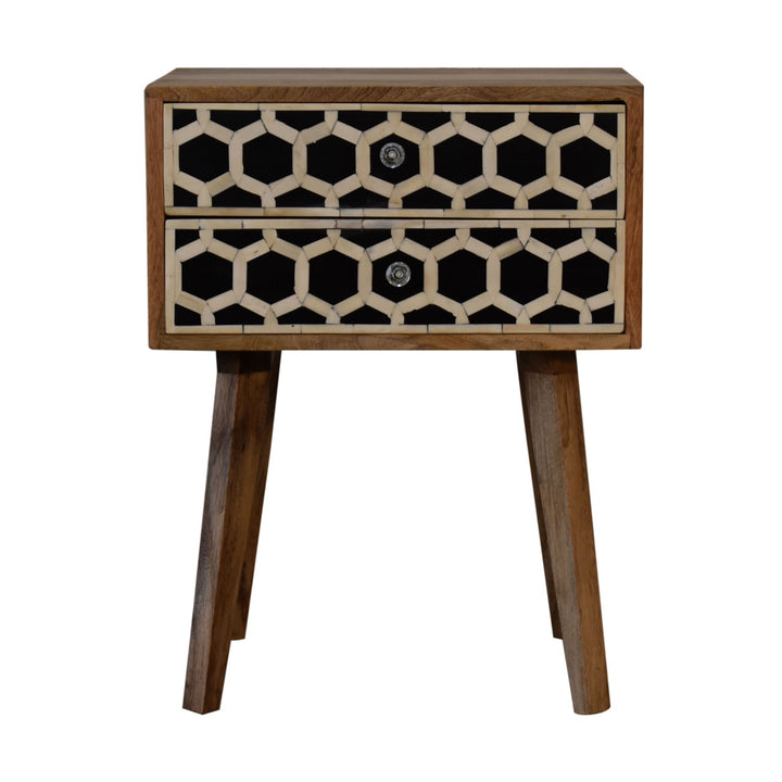 Bone Inlay Scandi Nightstand