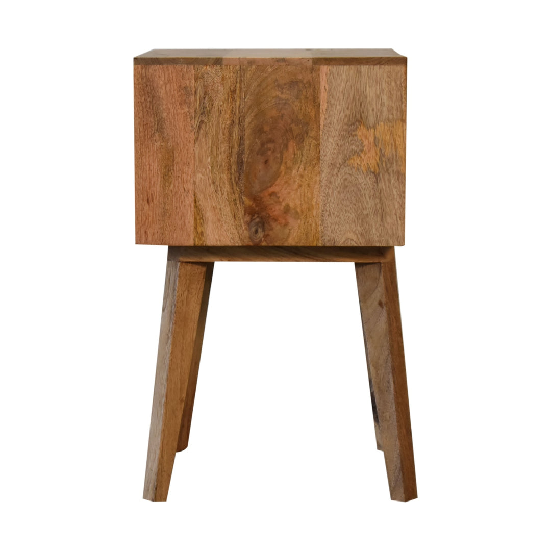 Bone Inlay Scandi Nightstand Photo 8