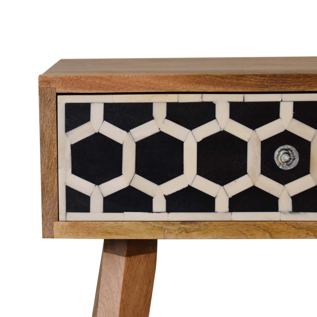 Bone Inlay Tapered Nightstand Photo 4