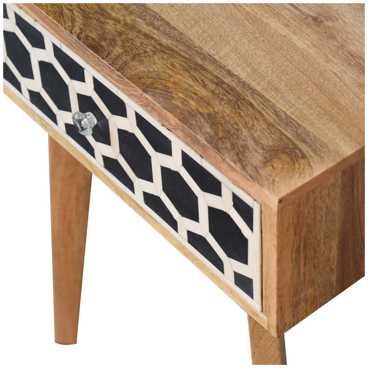 Bone Inlay Tapered Nightstand Photo 5