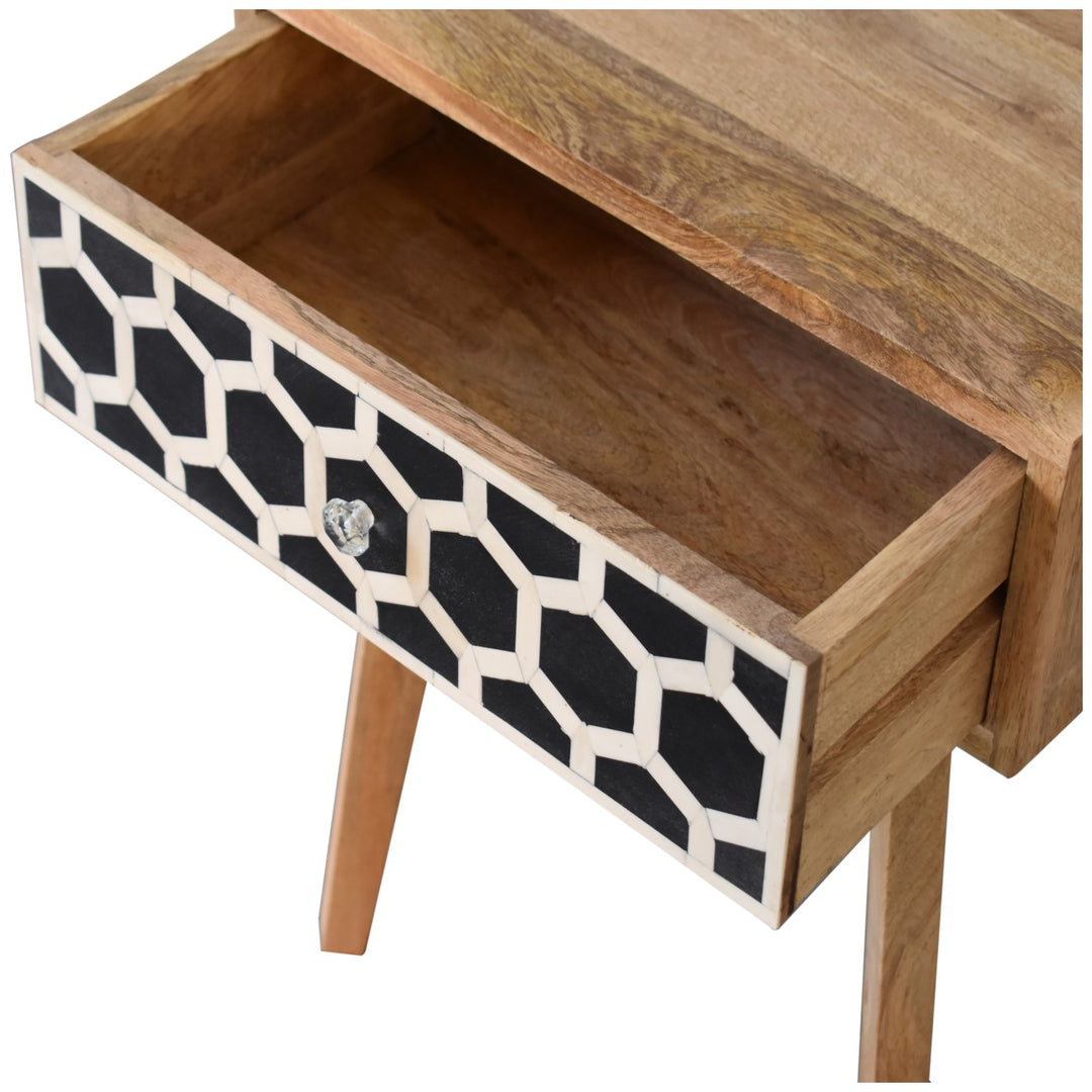 Bone Inlay Tapered Nightstand Photo 6