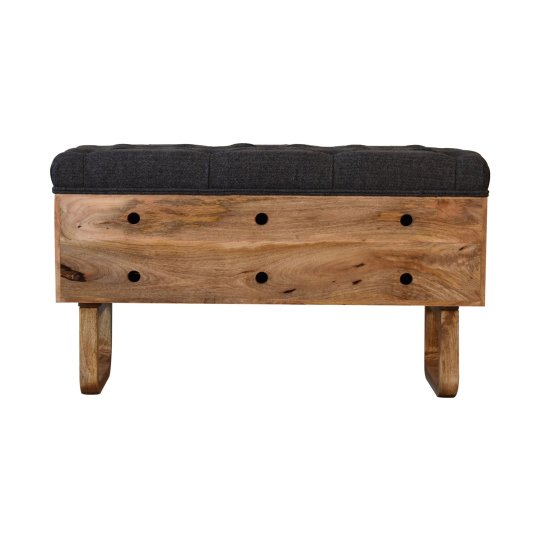 U' Black Tweed Pineapple Bench Photo 8