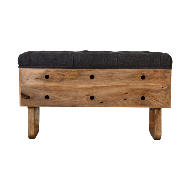 U' Black Tweed Pineapple Bench Photo 8